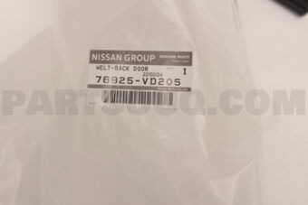 Nissan 76925VD205 WELT-BACK DOOR