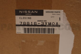 Nissan 788163YM0A CLOSING