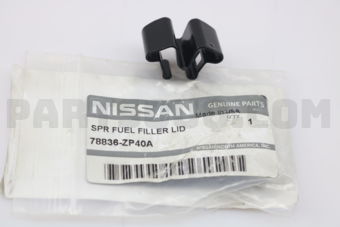 Nissan 78836ZP40A SPRING-FUEL FILLER