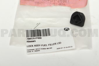 Nissan 78852U7400 LOCK ASSY-FUEL FILLER LID