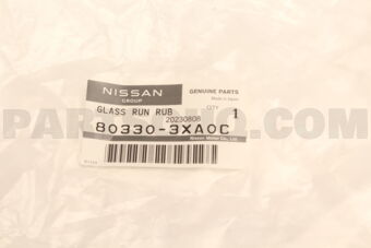 Nissan 803303XA0C GLASS RUN RUB