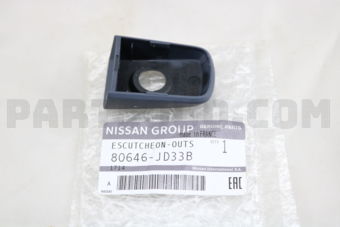 Nissan 80646JD33B ESCUTCHEON ASSY-DOOR OUTSIDE HANDLE