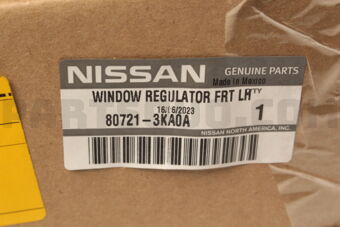 Nissan 807213KA0A REGULATOR ASSY-DOOR WINDOW,LH