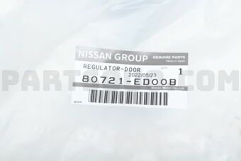 Nissan 80721ED00B REGULATOR ASSY-DOOR WINDOW LH
