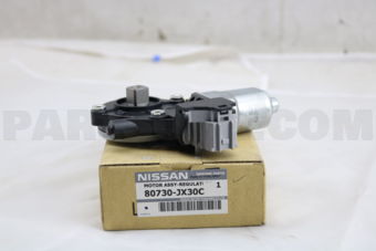 Nissan 80730JX30C MOTOR ASSY-REGULATOR,RH