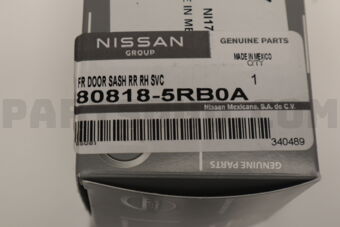 Nissan 808185RB0A TAPE FRONT DOOR SASH REAR,RH