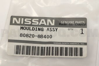 Nissan 808208B400 MOULDING ASSY-FRONT DOOR OUTSIDE,RH