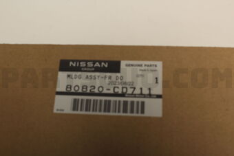 Nissan 80820CD711 MLDG ASSY-FR DO