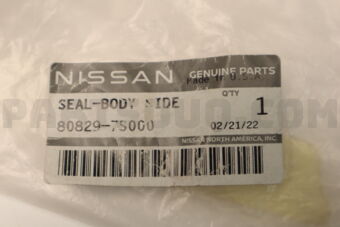 Nissan 808297S000 SEAL-BODY SIDE,FRONT LH