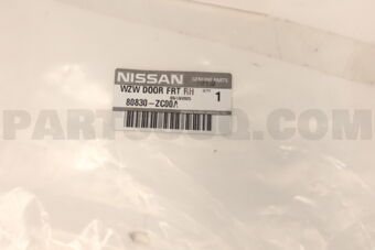 Nissan 80830ZC00A WEATHERSTRIP-FRONT DOOR,RH