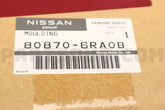 Nissan 808706RA0B MOULDING-FRONT DOOR,RH