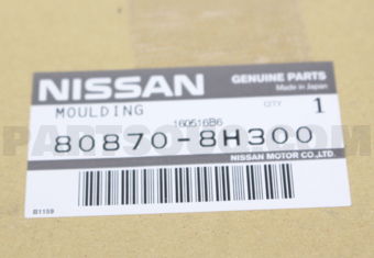 Nissan 808708H300 MOULDING-FRONT DOOR,RH