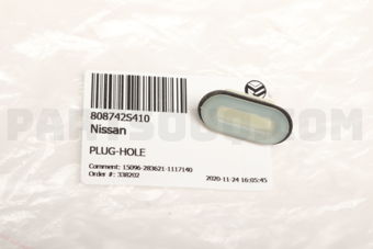 Nissan 808742S410 PLUG-HOLE
