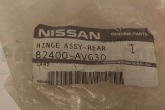 Nissan 82400AV630 HINGE ASSY-REAR DOOR