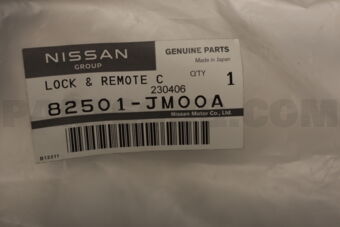 Nissan 82501JM00A LOCK & REMOTE C