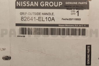 Nissan 82641EL10A GRIP-OUTSIDE HANDLE,LH