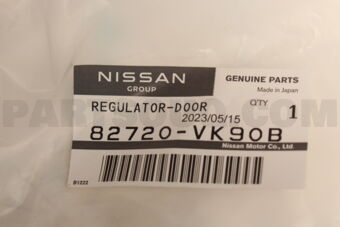 Nissan 82720VK90B REGULATOR ASSY-DOOR WINDOW,RH