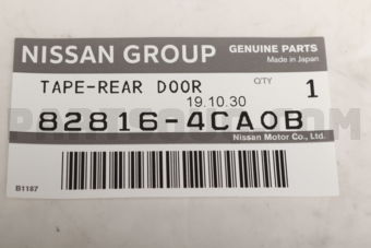Nissan 828164CA0B TAPE REAR DOOR