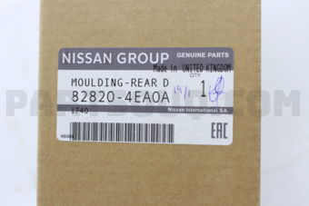 Nissan 828204EA0A MOULDING REAR DOOR,RH