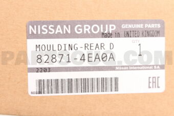 Nissan 828714EA0A MOULDING-REAR D
