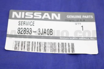 Nissan 828933JA0B PROTECTOR-REAR DOOR,LH
