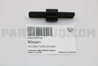 Nissan 8443750Y00 HOLDER-TORSION BAR
