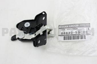 Nissan 8463059C0C LOCK ASSY-TRUNK LID