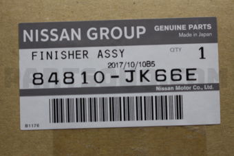 Nissan 84810JK66E FIN ASSY-TRUNK