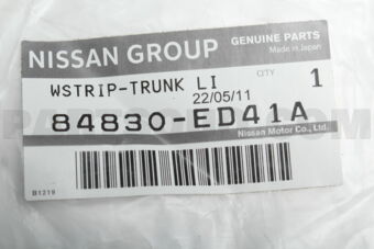 Nissan 84830ED41A WSTRIP-TRUNK LI