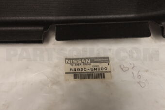 Nissan 849206N600 FINISHER-TRUNK,REAR