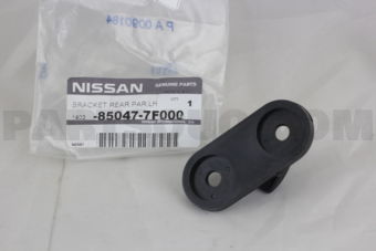 Nissan 850477F000 BRACKET-REAR BUMPER,LH