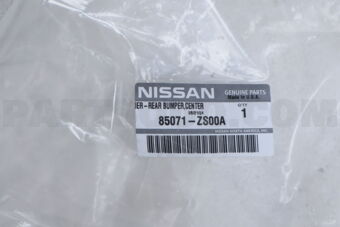Nissan 85071ZS00A FINISHER ASSY-REAR BUMPER