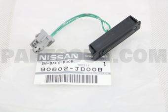 Nissan 90602JD00B SWITCH ASSY BACK-BOOR RELEASE