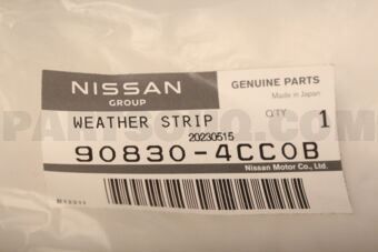 Nissan 908304CC0B WEATHER STRIP