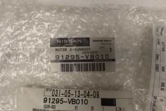 Nissan 91295VB010 MOTOR ASSY-SUNROOF