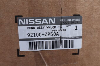 Nissan 92100ZP50A CONDENSER & LIQUID TANK ASSY