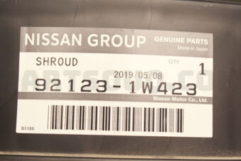 Nissan 921231W423 SHROUD-CONDENSER