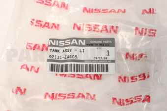 Nissan 92131ZW40B TANK ASSY-LIQUID
