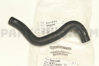 Nissan 92400ED800 HOSE-HEATER,INLET