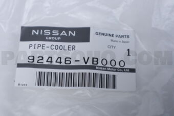 Nissan 92446VB000 PIPE ASSY-COOLER,CONDENSER TO TANK