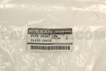 Nissan 92450ZN45A PIPE-FRONT COOLER,LOW