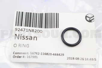 Nissan 92471N8200 O RING
