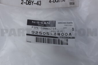 Nissan 925054W00A PIPE-CONNECTOR