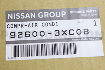 Nissan 926003XC0B COMPR-AIR CONDI