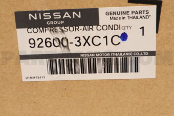 Nissan 926003XC1C COMPR-AIR CONDI