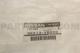 Nissan 96213VB000 FINISHER-LICENCE PLATE