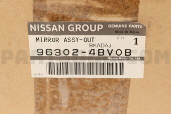 Nissan 963024BV0B MIRROR ASSY-OUT