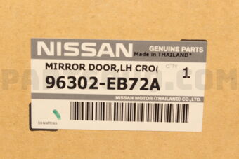 Nissan 96302EB72A MIRROR ASSY-DOOR,LH