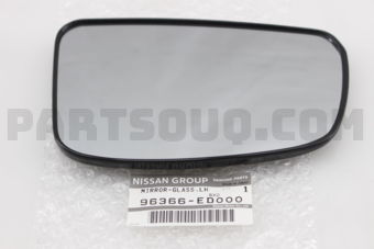 Nissan 96366ED000 MIRROR-GLASS,LH