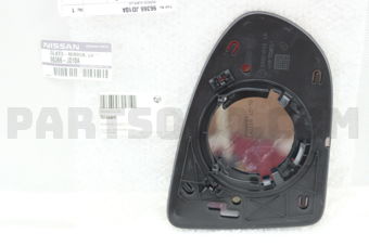 Nissan 96366JD10A GLASS-MIRROR,LH